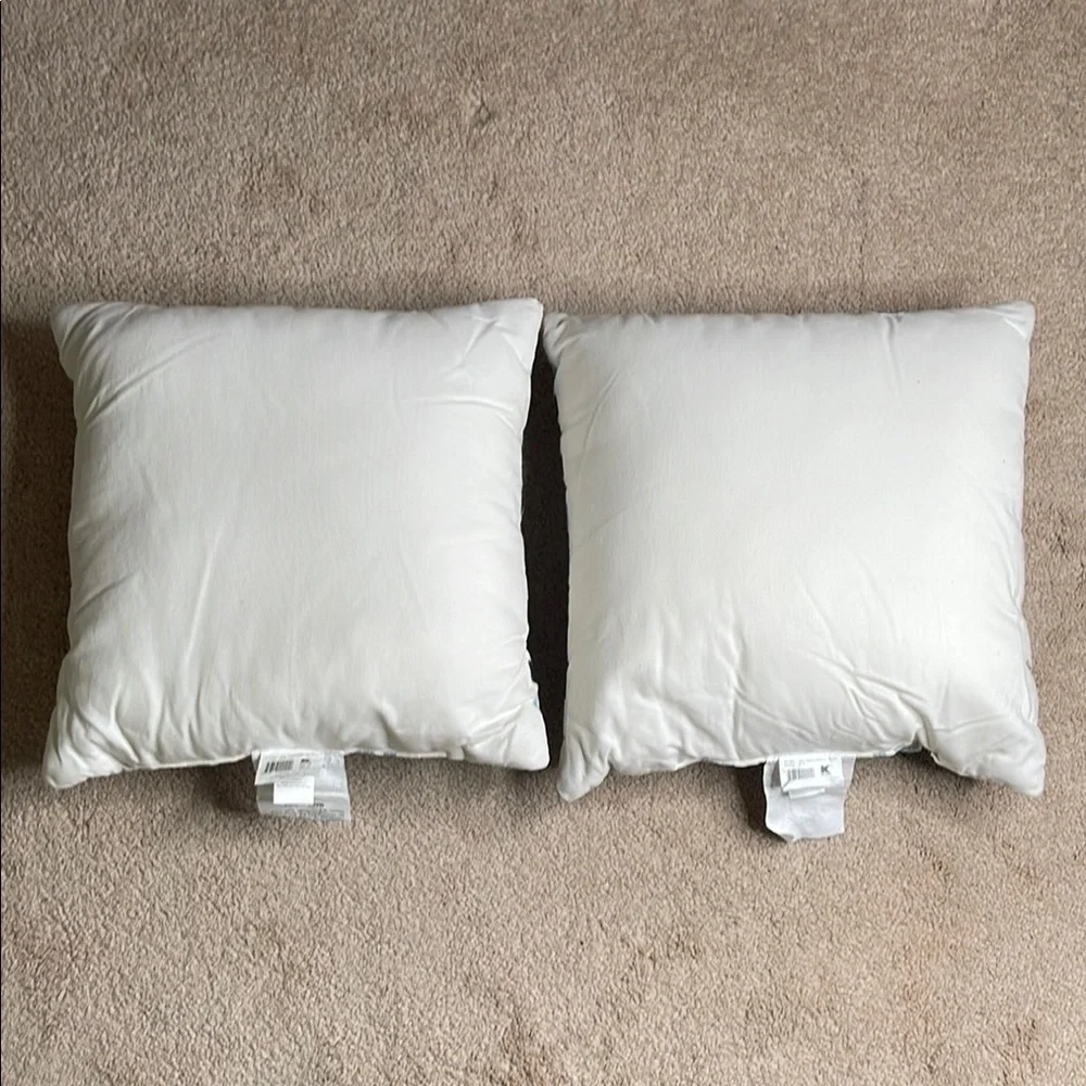 NWT Essential Home Blue and Black 18” Geometric Accent Pillows (Set of 2)